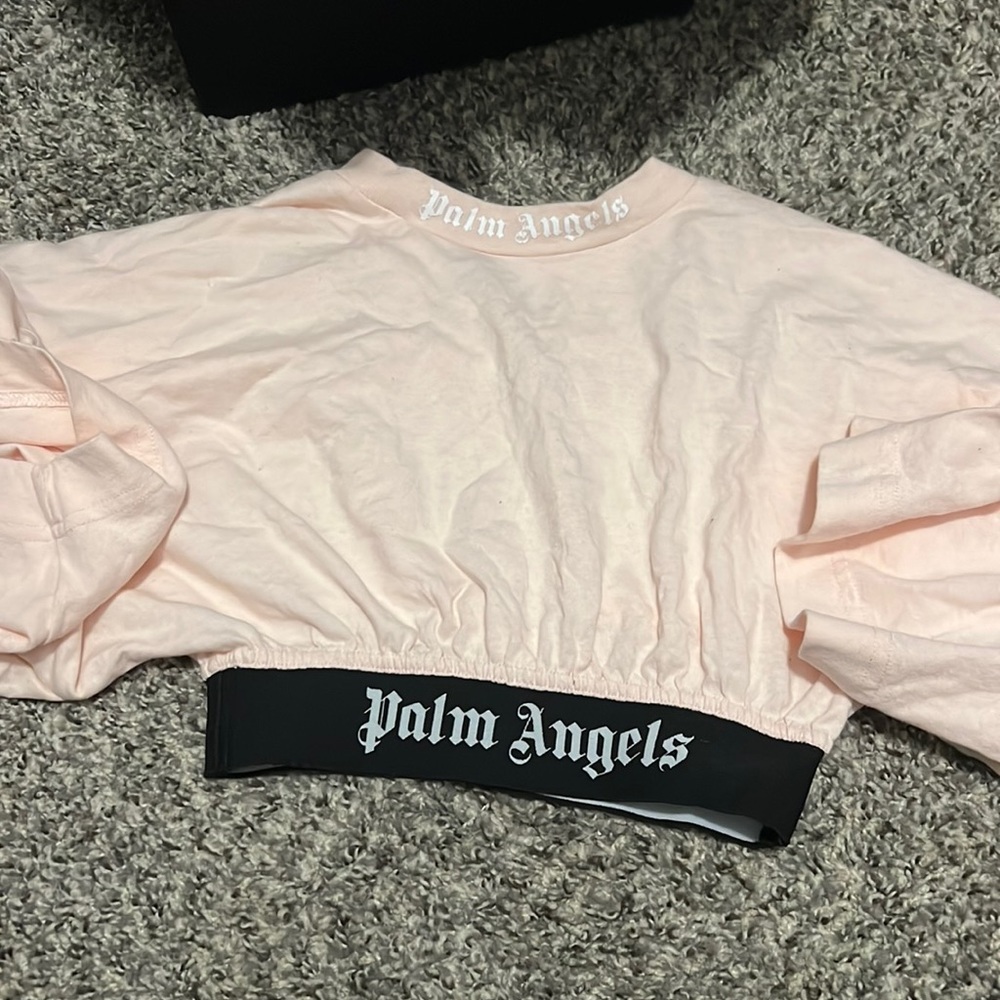PALM ANGELS CROP SHIRT